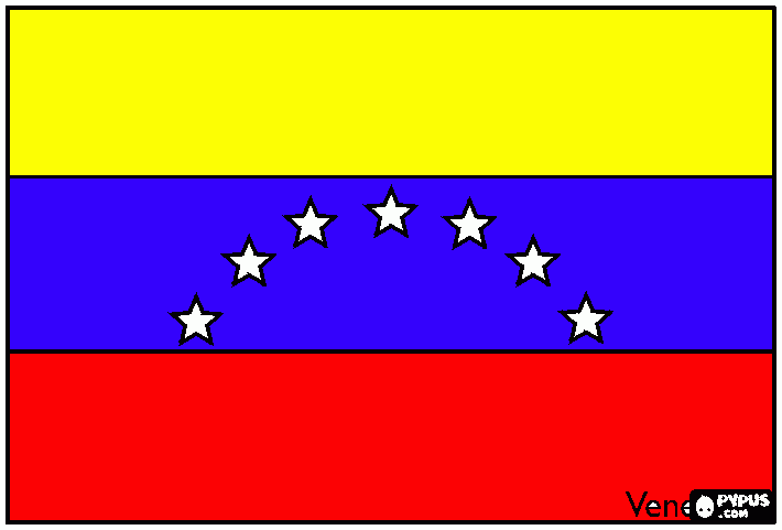 Paises Latinos {Venezuela} para colorear